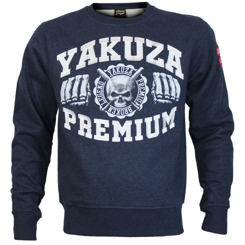 YAKUZA PREMIUM pánská mikina YPP 3820 tmavě modrá