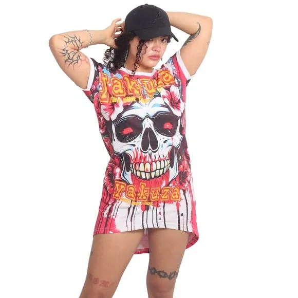 YAKUZA dámské šaty DEATH BLOOM URBAN GKB 26117 multicolored