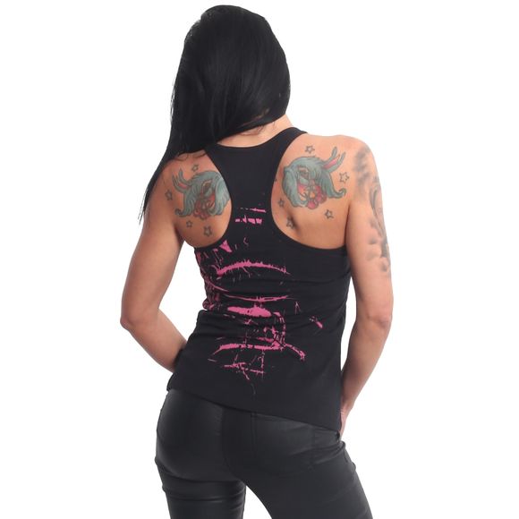 YAKUZA dámské tílko SPOTTED RACER TANKTOP black