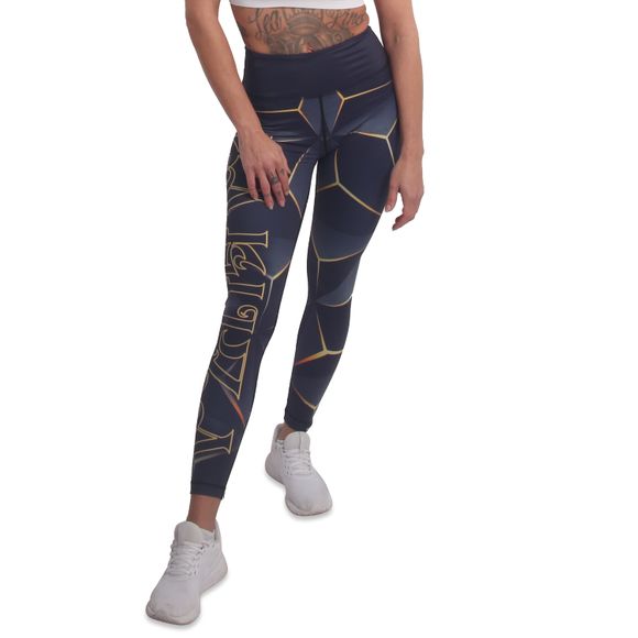 YAKUZA dámské legíny RHOMB SLIDE LEGGINGS black