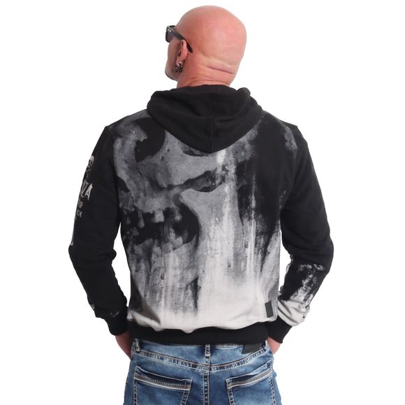 YAKUZA pánská mikina SKULL TAG HOODIE black