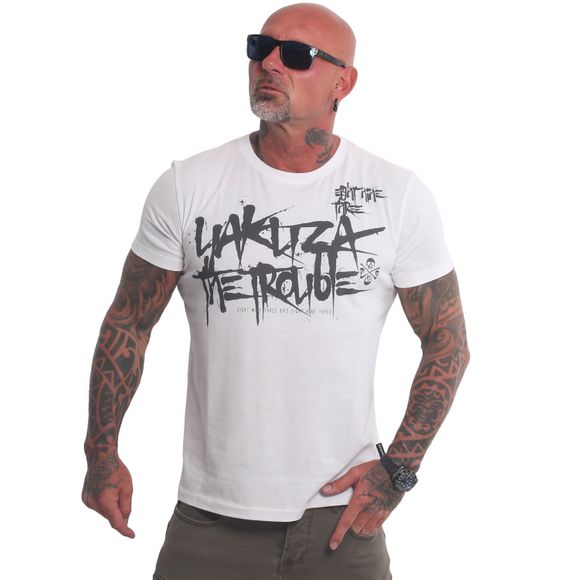 YAKUZA pánské tričko THE TROUBLE T-SHIRT white