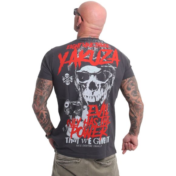 YAKUZA pánské tričko EVIL ONLY V02 T-SHIRT anthracite