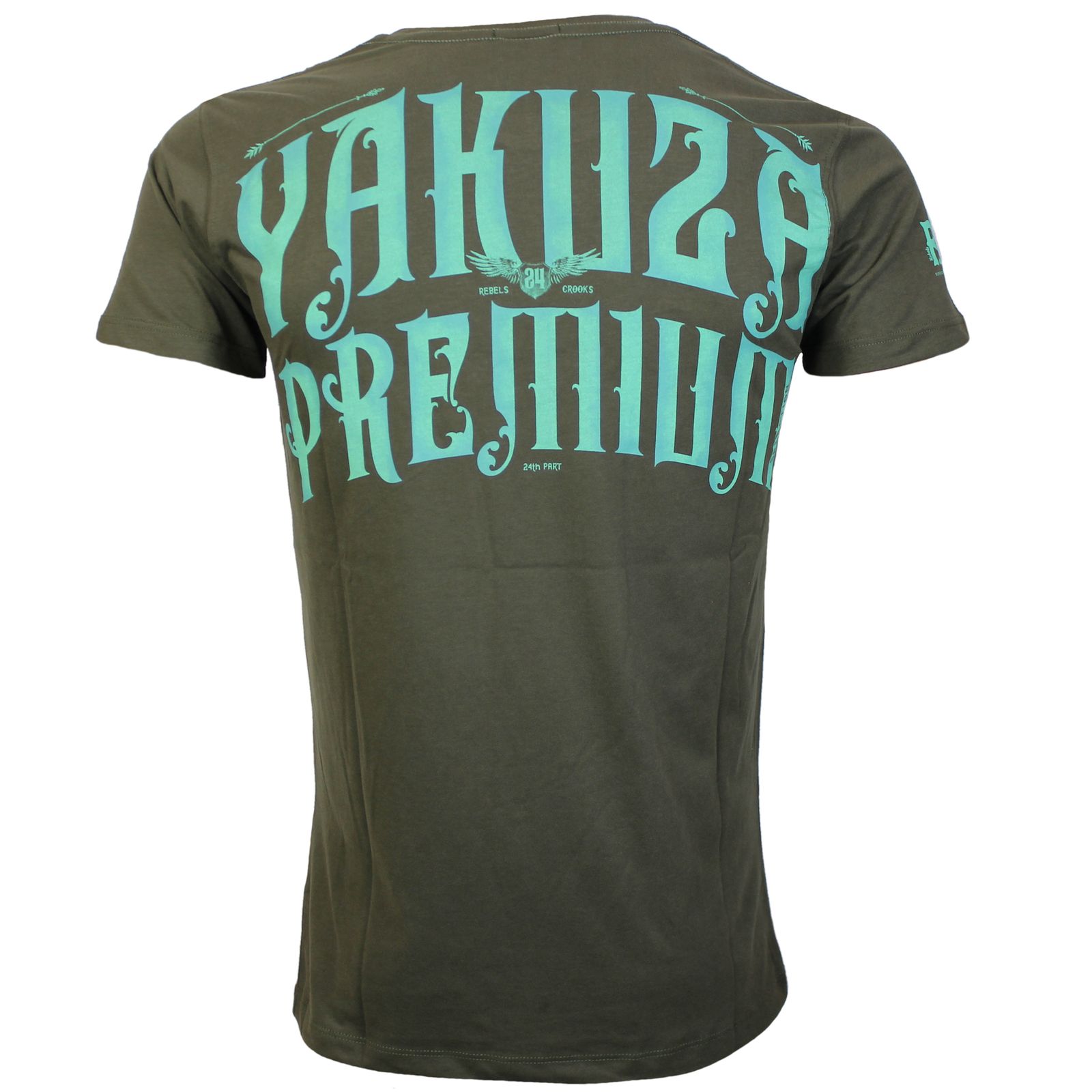 YAKUZA PREMIUM pánské tričko YPS 3618 tmavě olivová