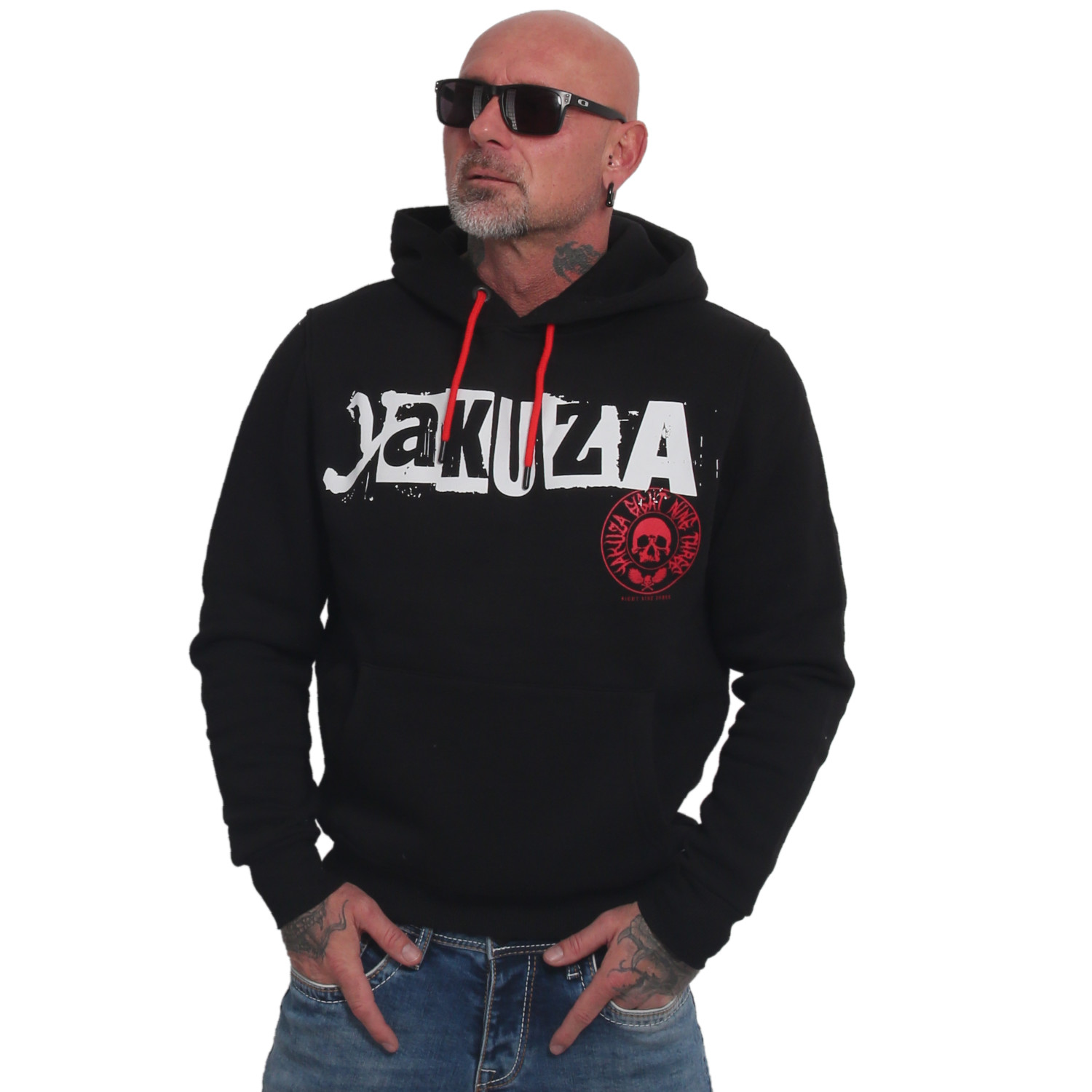 YAKUZA pánská mikina FU HOODIE black