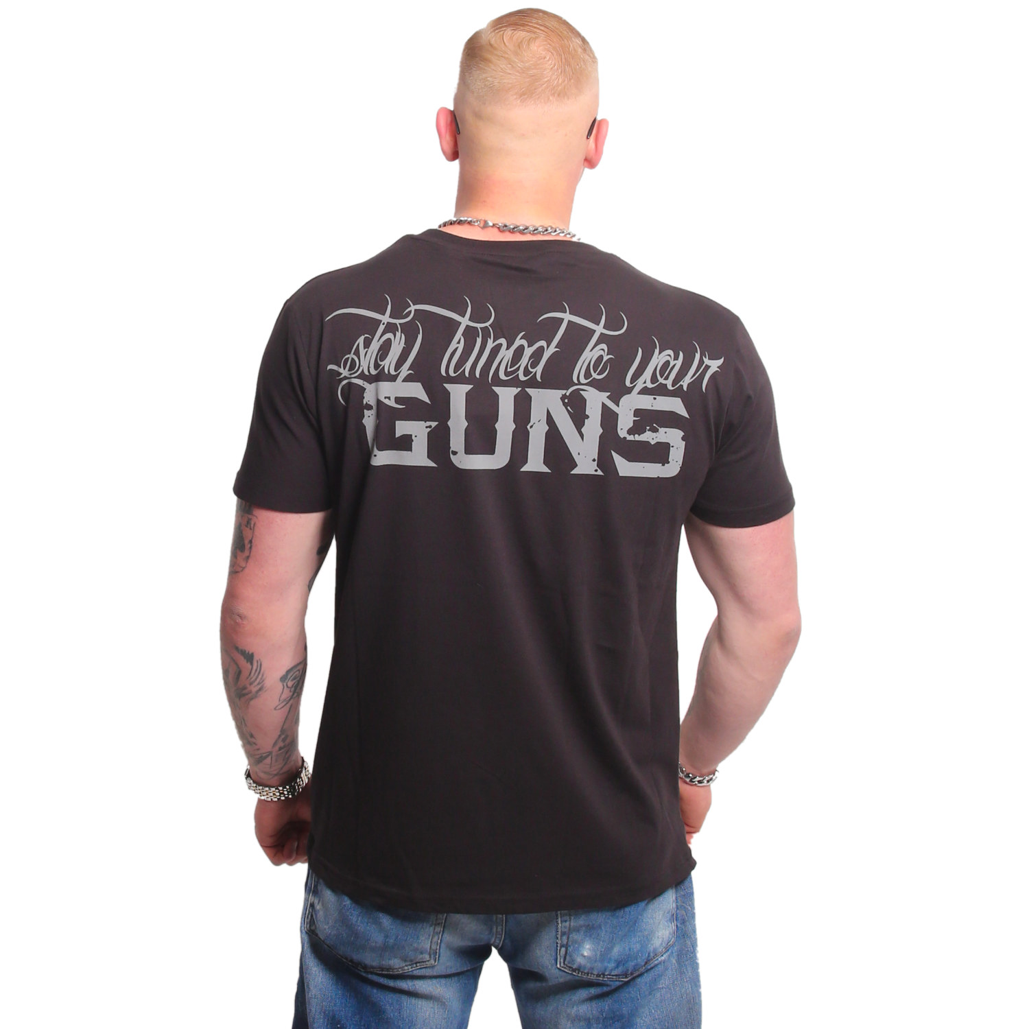 YAKUZA pánské tričko GUNS T-SHIRT black