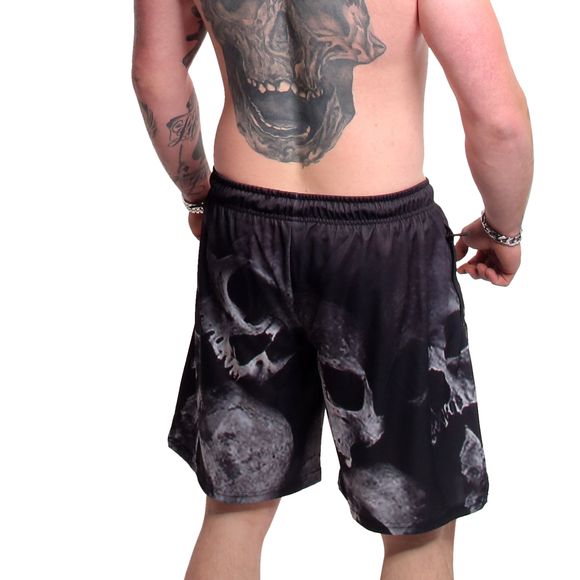 YAKUZA pánské kraťasy BATTLEFIELD MESH SHORTS black