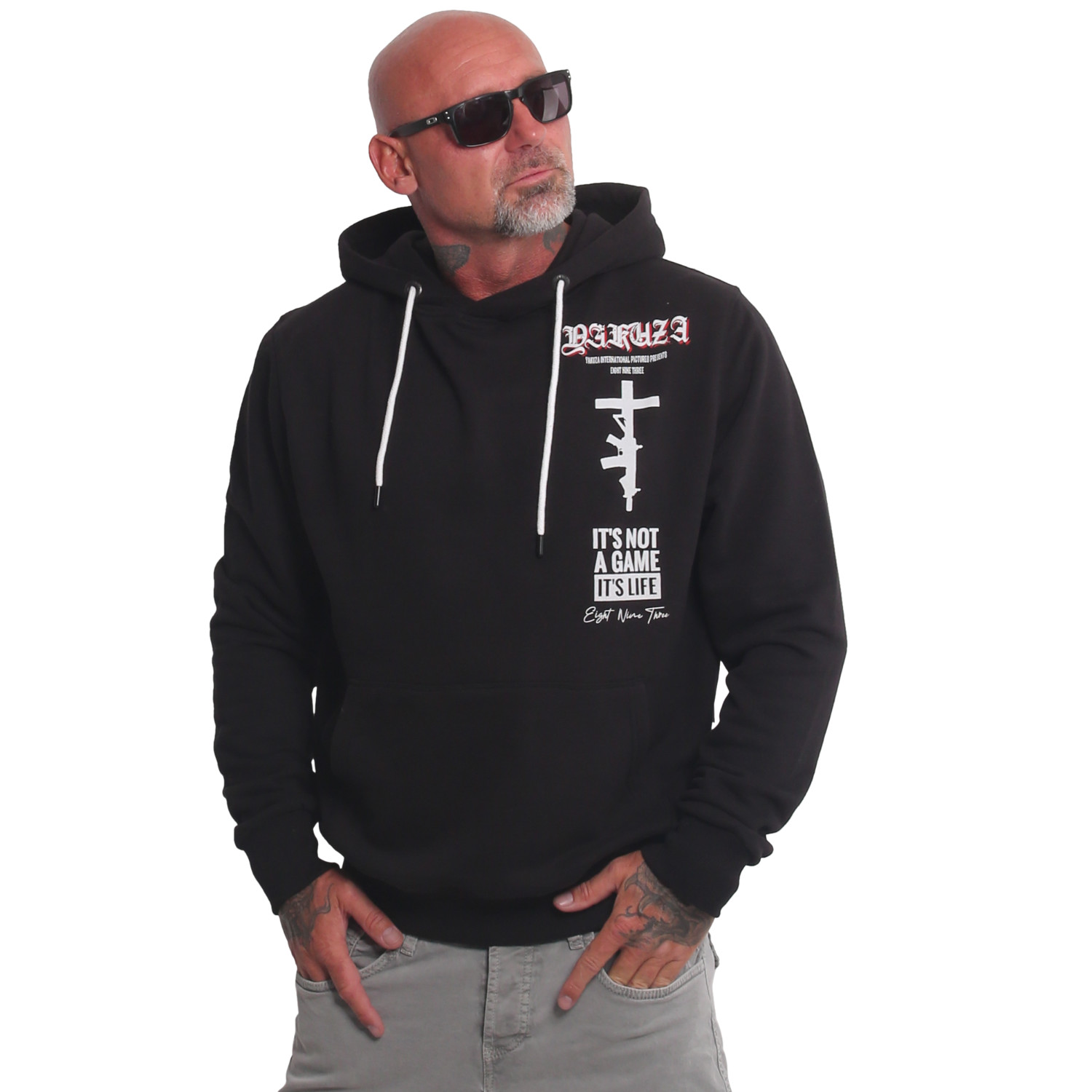 YAKUZA pánská mikina BARK HOODIE černá