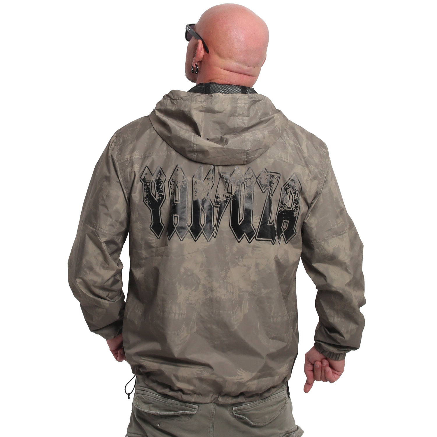 YAKUZA pánská bunda ROCKSTARZ WINDBREAKER olivová