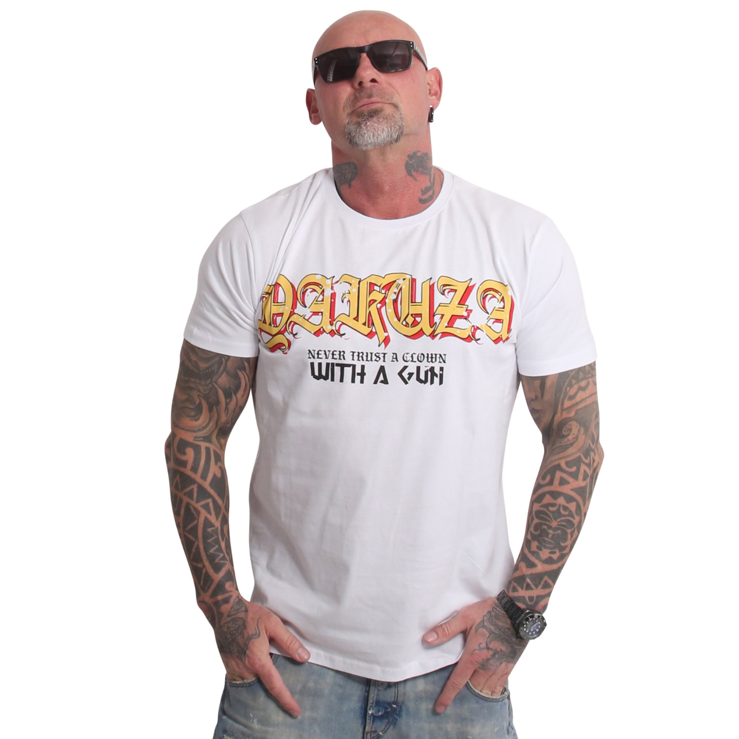 YAKUZA pánské tričko LIKE A CLOWN REGULAR T-SHIRT bílé