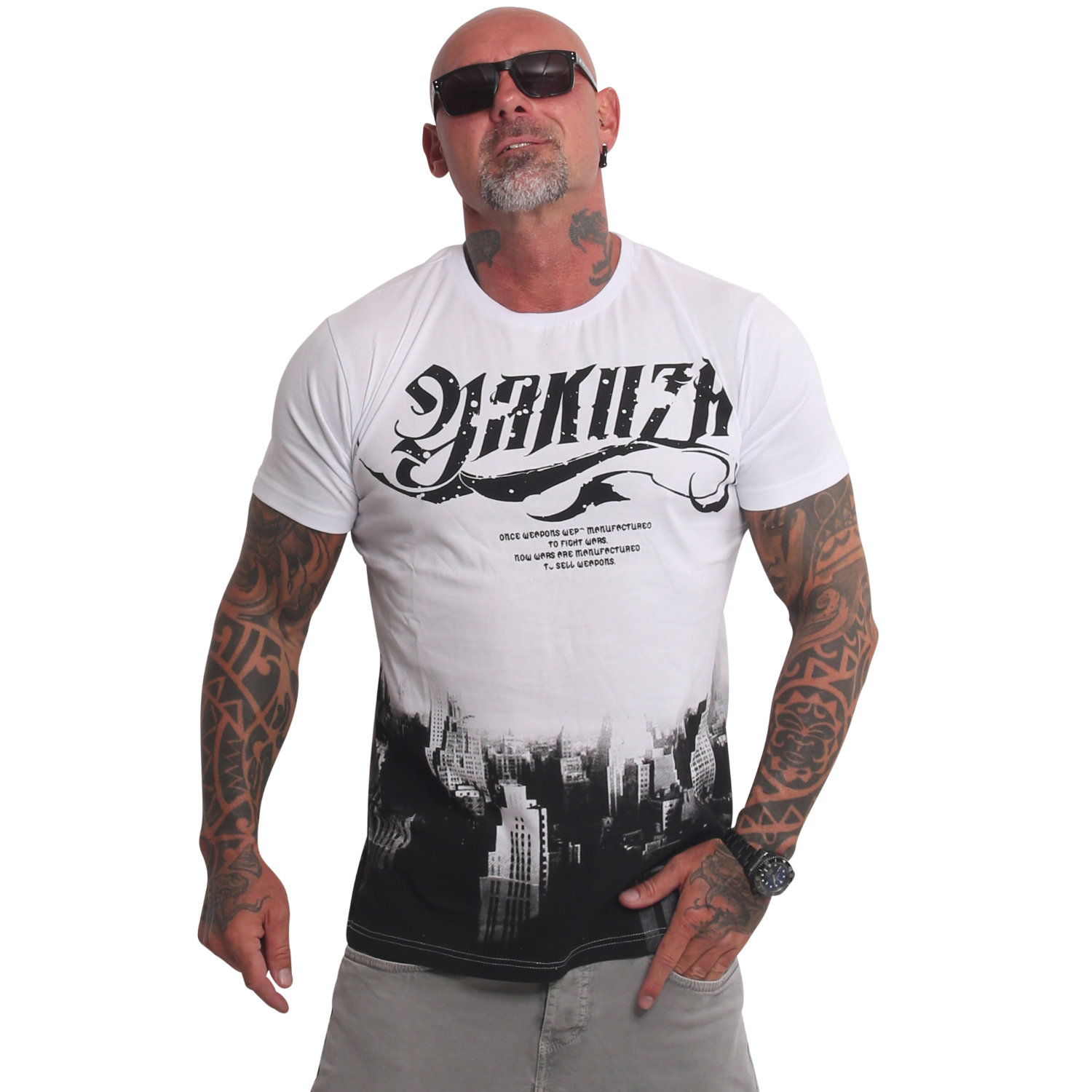 YAKUZA pánské tričko KNIGHTMARE REGULAR T-SHIRT bílé