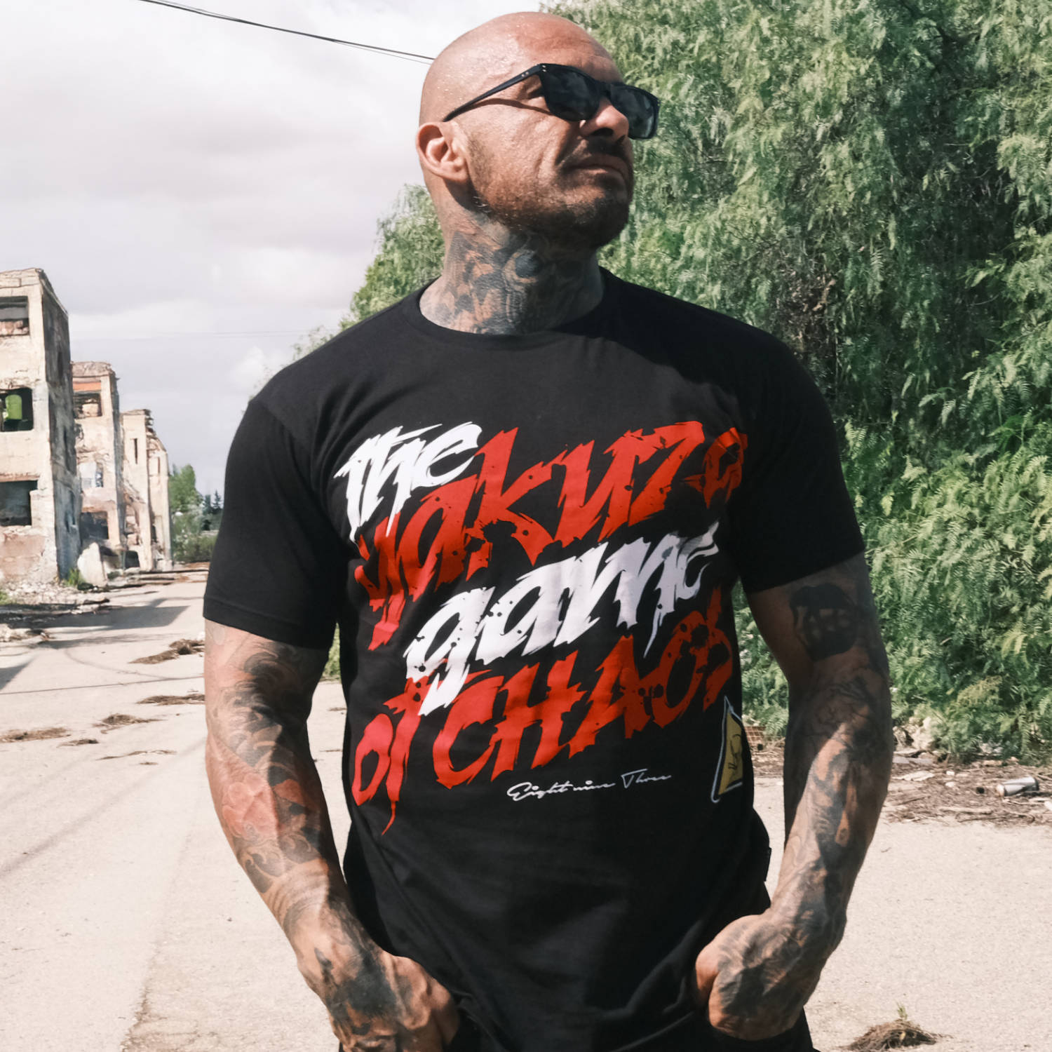 YAKUZA pánské tričko CHAOS REGULAR T-SHIRT černé