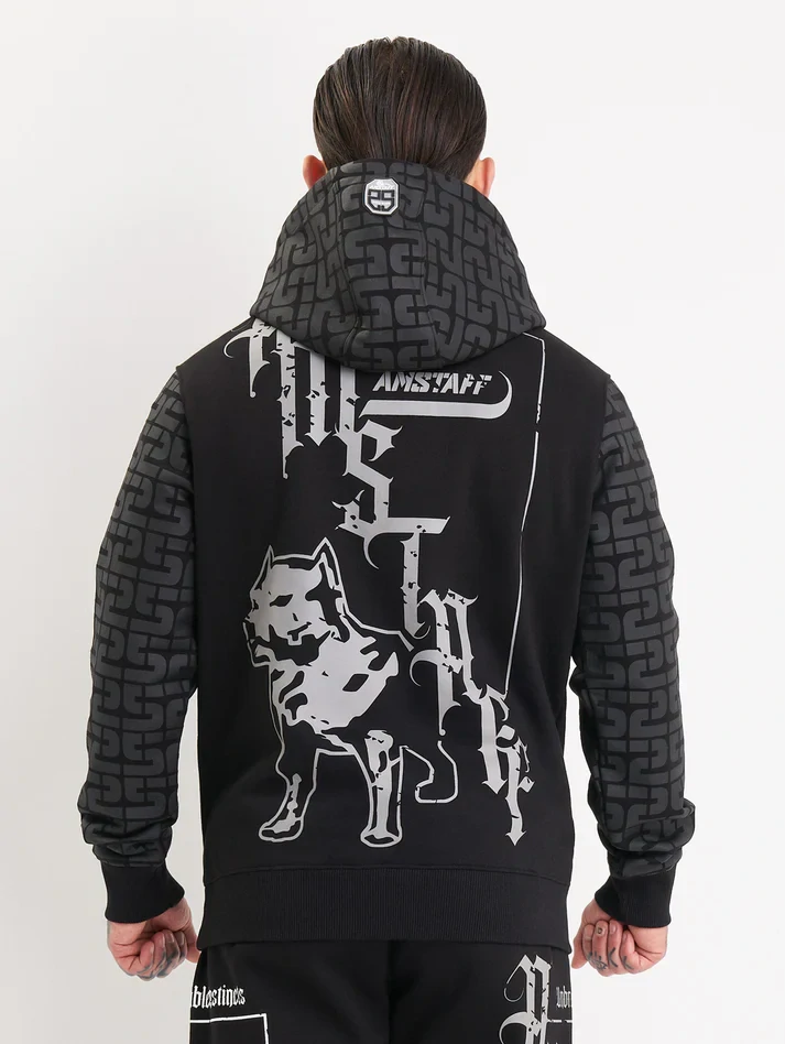 AMSTAFF ASHUR HOODIE BLACK