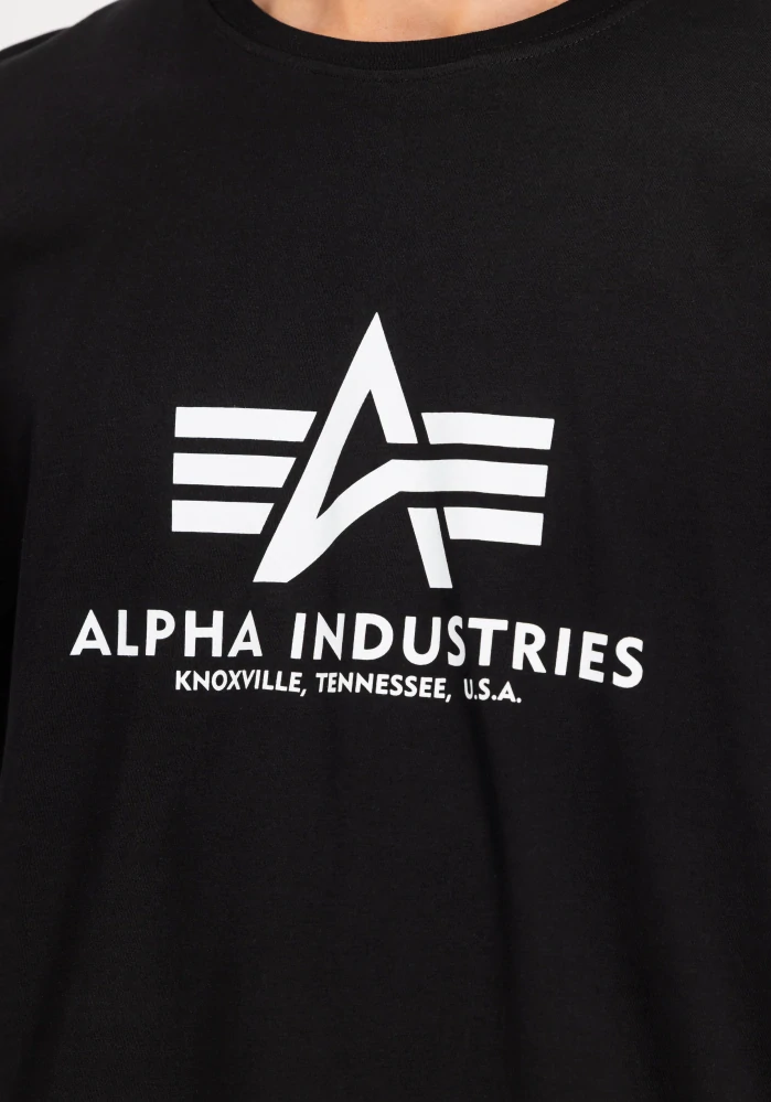 ALPHA INDUSTRIES BASIC T-SHIRT BLACK