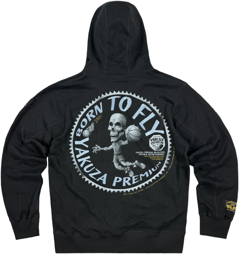 YAKUZA PREMIUM mikina na zip s kapucí YPHZ 4025 C černá