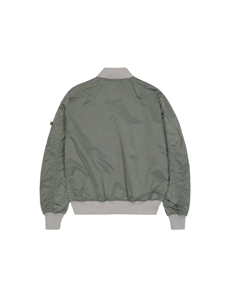 ALPHA INDUSTRIES Pánská lehká bomber bunda LIGHT 126101/636 zelenostříbrná