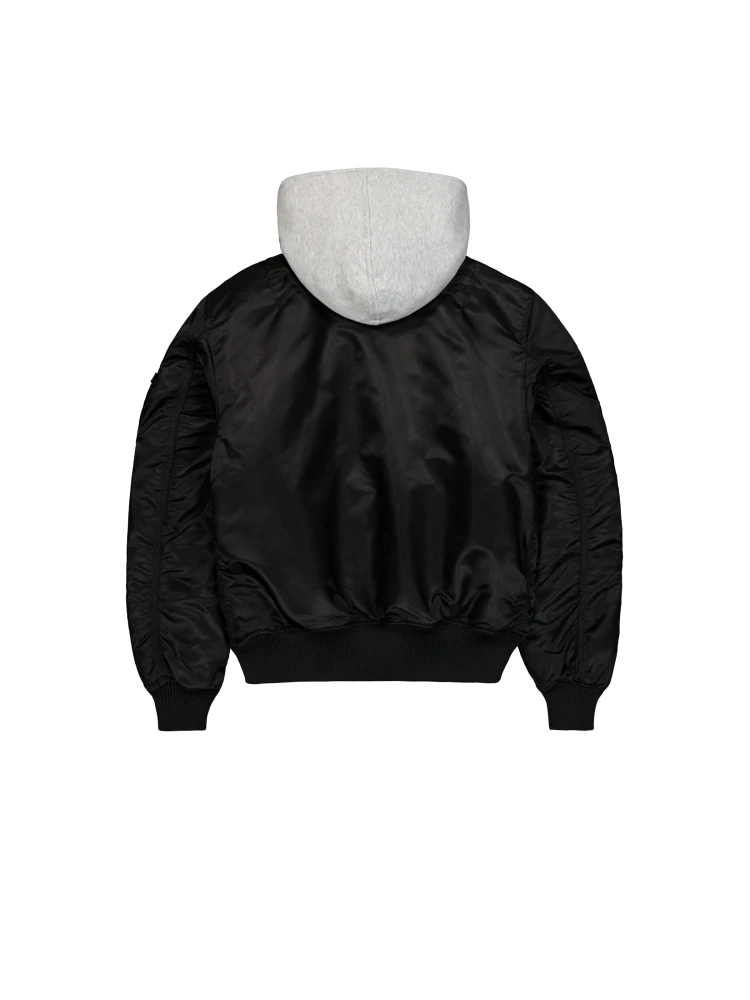 ALPHA INDUSTRIES Pánsky bomber SLEEVE EMBROIDERY 133104/198 černošedá
