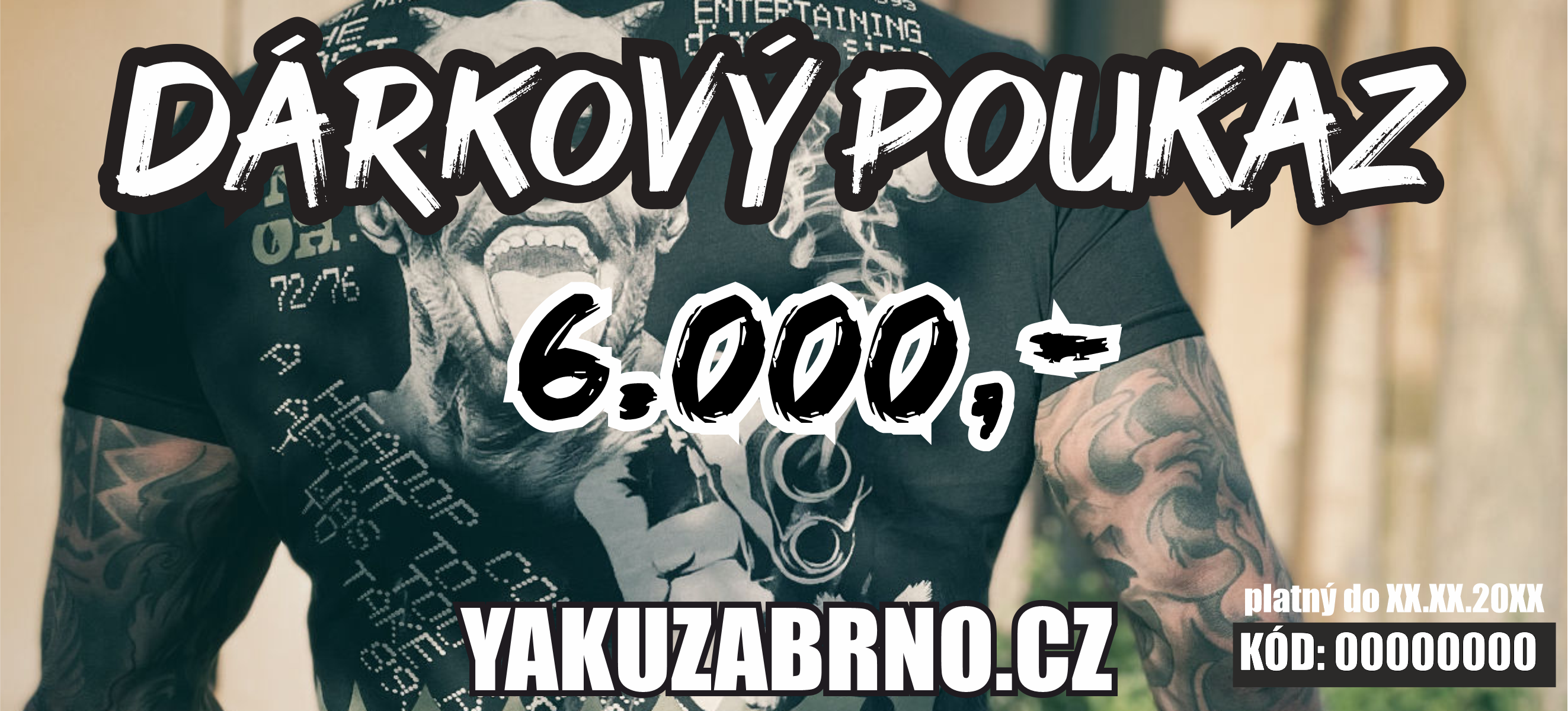 DÁRKOVÝ POUKAZ 6000,- Kč
