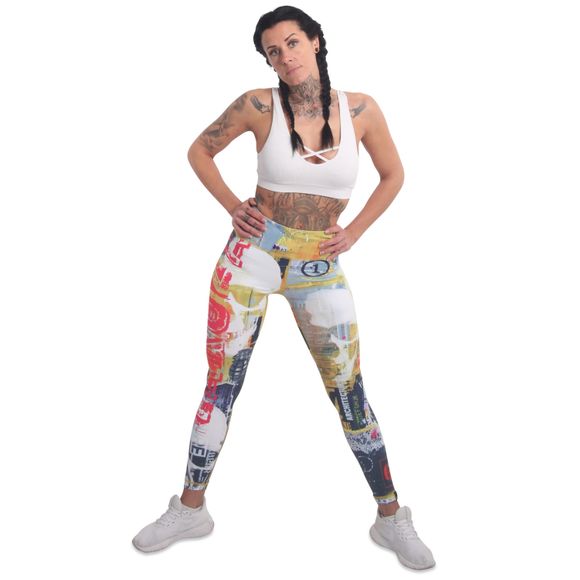 YAKUZA dámské legíny PLAY SLIDE LEGGINGS multicolored