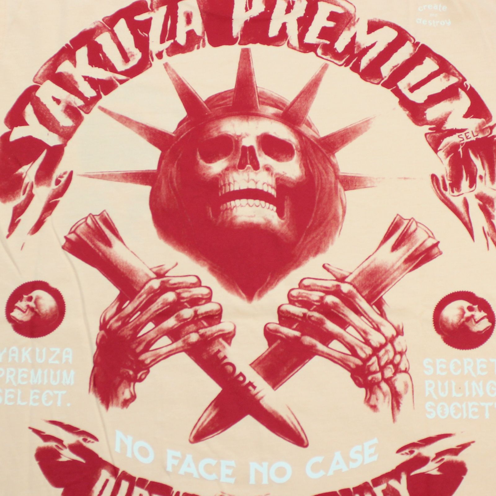 YAKUZA PREMIUM pánské tričko YPS 3517 světle oranžové