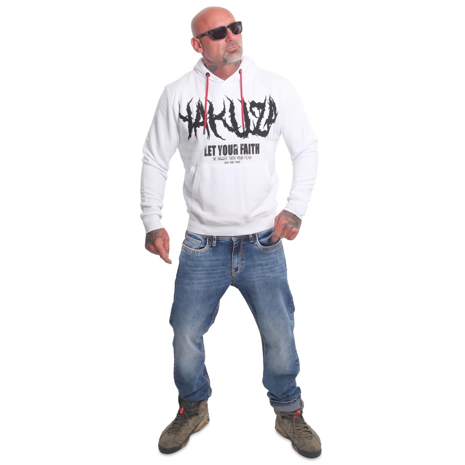 YAKUZA pánské džíny THRUSTERS STRAIGHT JEANS medium vintage