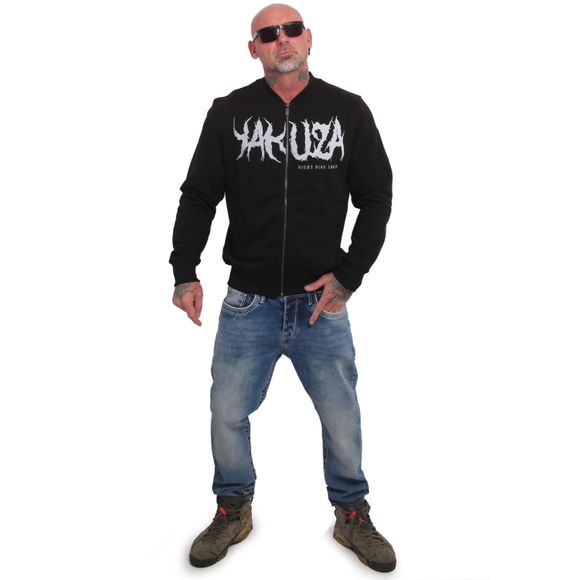 YAKUZA pánská mikina TWEAK ZIP MOCK NECK SWEATSHIRT black rflx