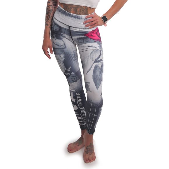 YAKUZA dámské legíny DIFFUSE SLIDE LEGGINGS multicolored