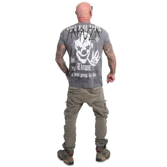 YAKUZA pánské tričko CIRCUS T-SHIRT steel gray