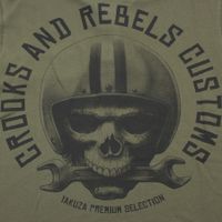 YAKUZA PREMIUM pánská polokošile YPS 3620 tmavě olivová