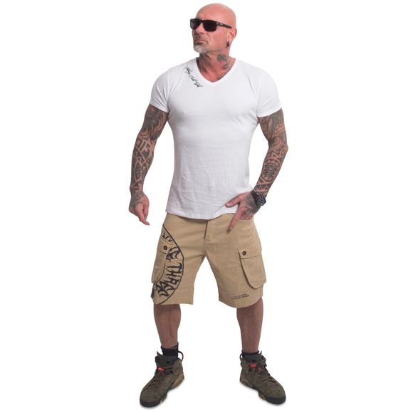 YAKUZA pánské kraťasy TWEAK CARGO SHORTS warm sand