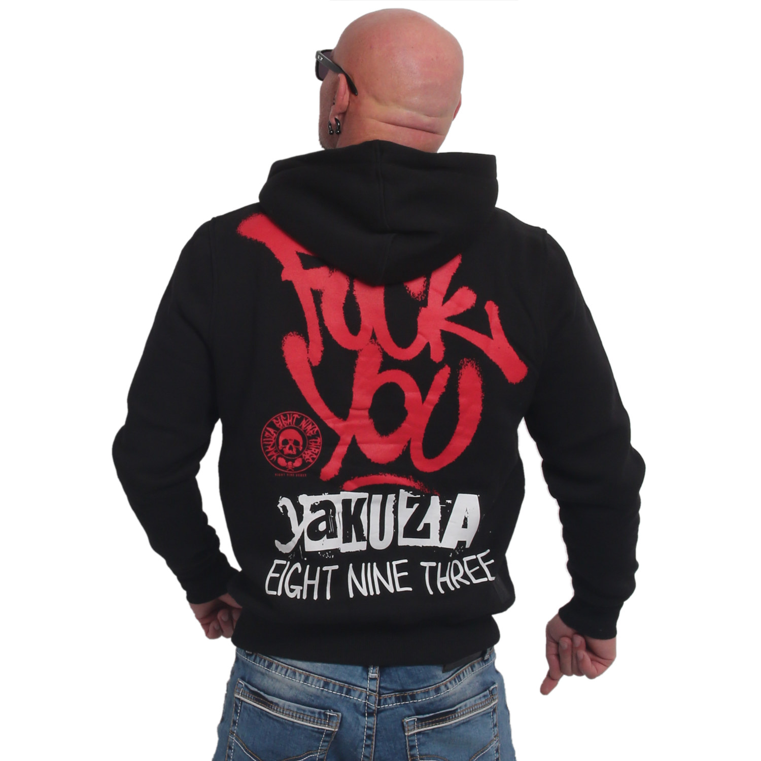 YAKUZA pánská mikina FU HOODIE black