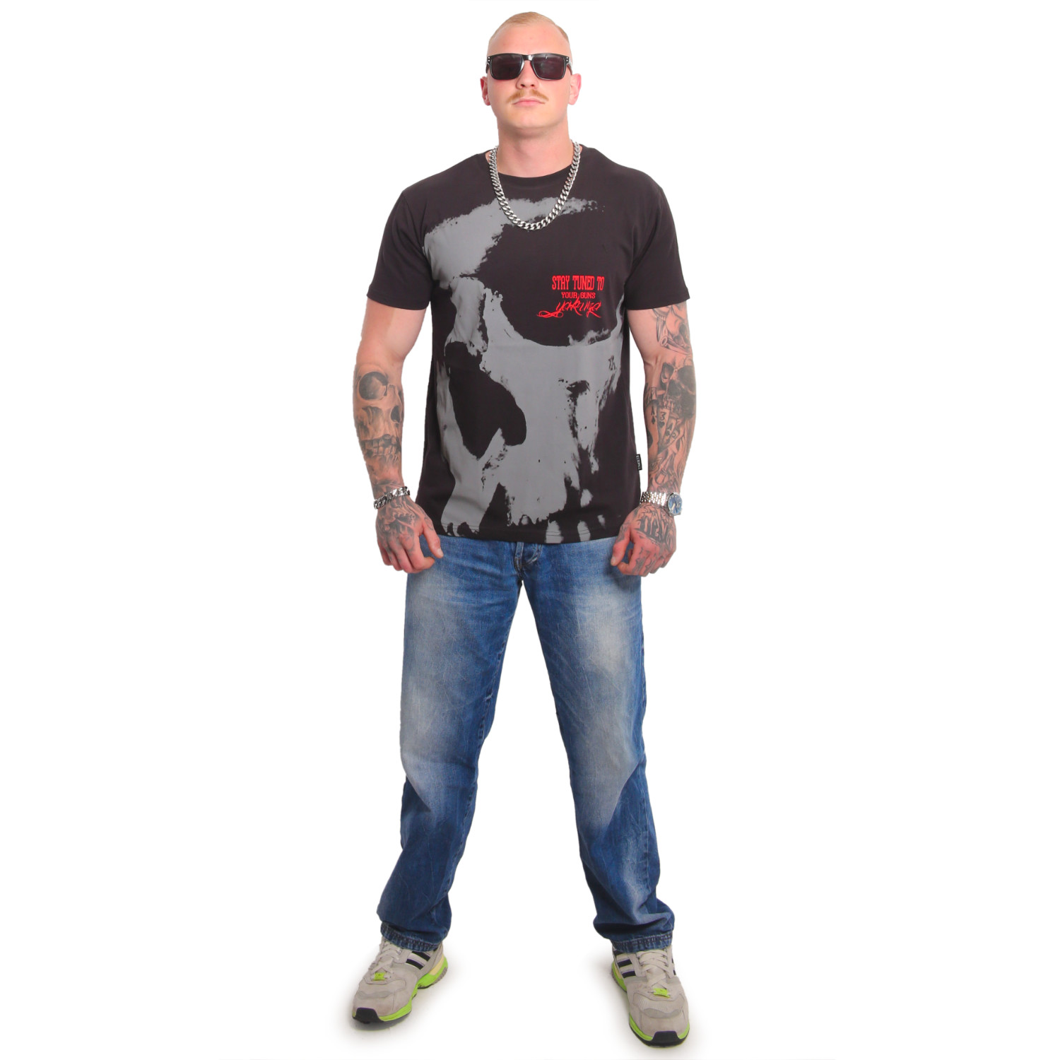 YAKUZA pánské tričko GUNS T-SHIRT black