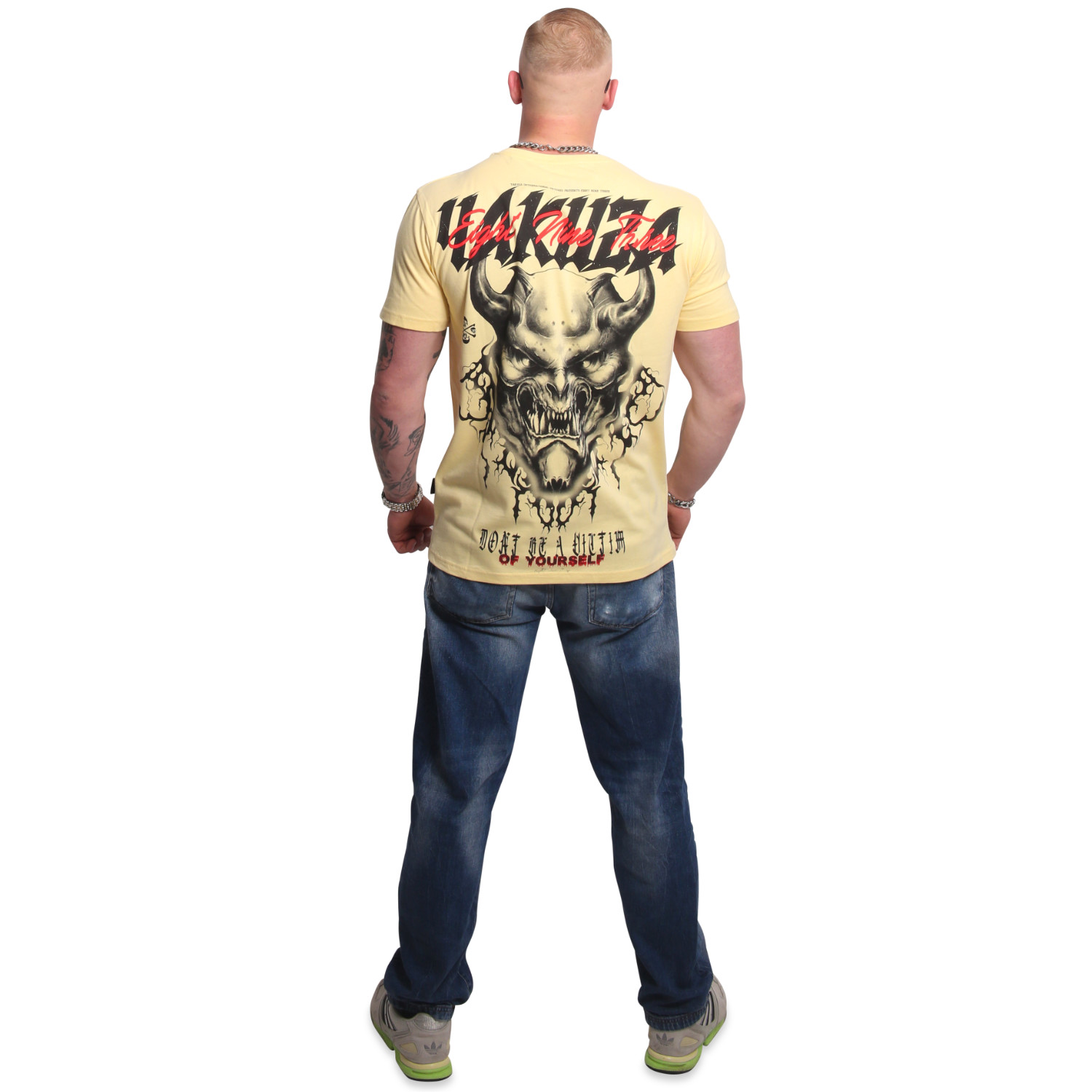 YAKUZA pánské tričko VICTIM T-SHIRT pale banana