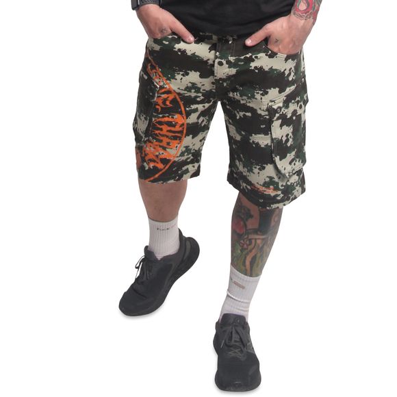 YAKUZA pánské kraťasy TWEAK CARGO SHORTS camouflage