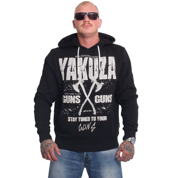 YAKUZA pánská mikina AXE HOODIE black