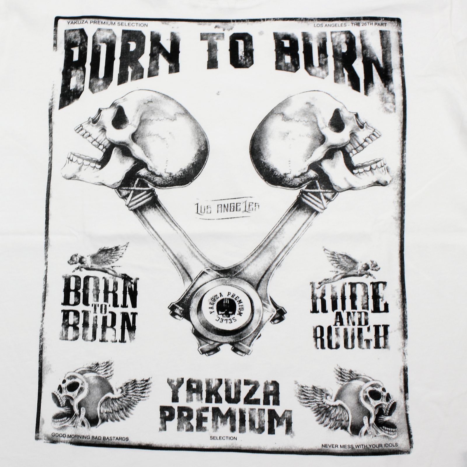 YAKUZA PREMIUM pánské tričko YPS 3819 vintage bílá