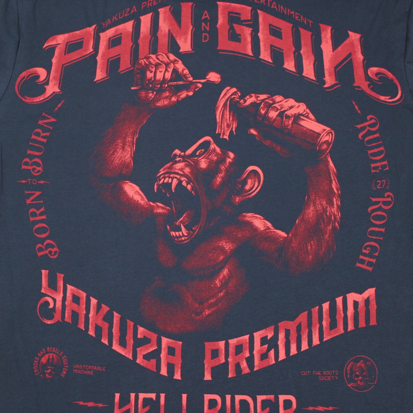 YAKUZA PREMIUM pánské tričko YPS 3909 tmavě modré