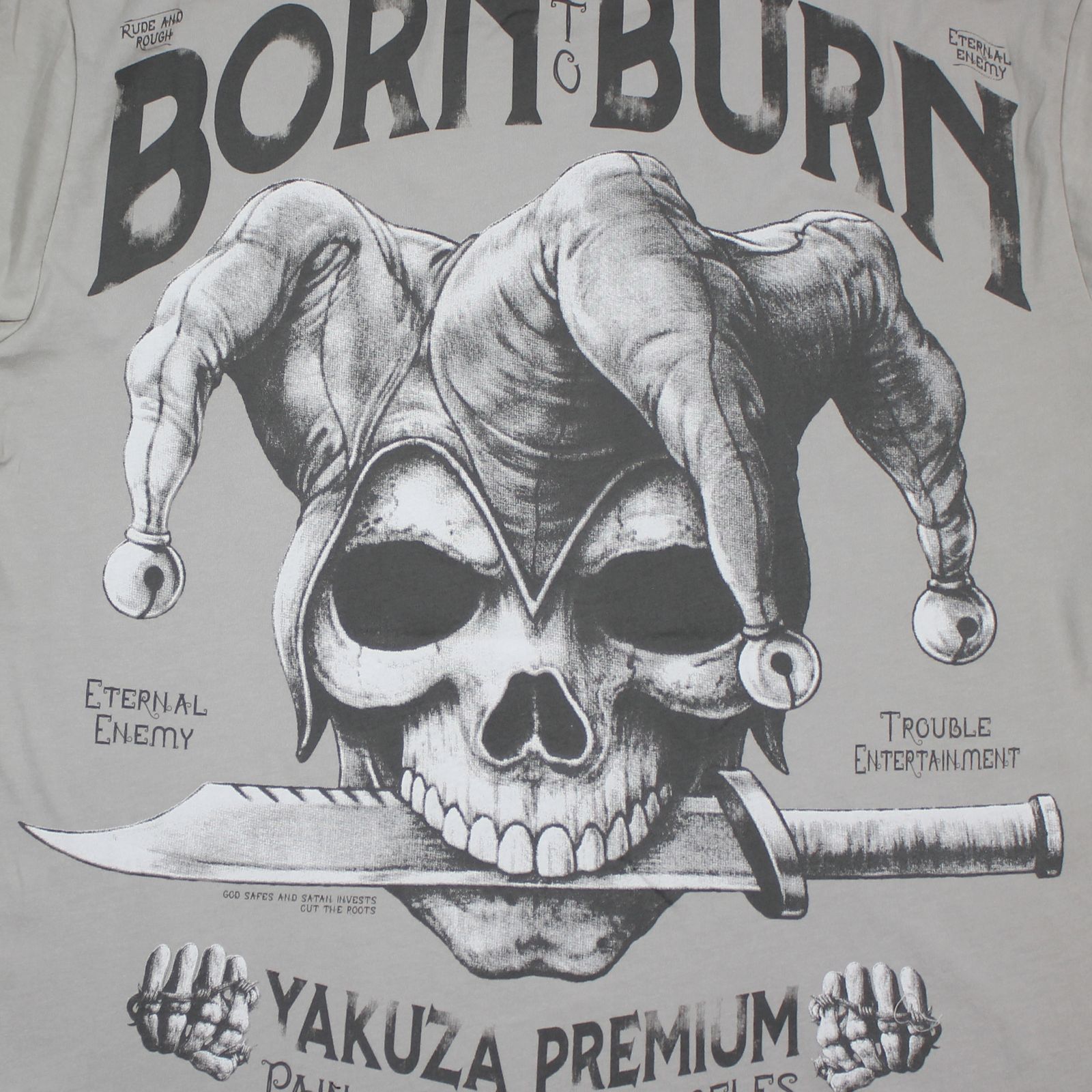 YAKUZA PREMIUM pánské tričko YPS 3910 světle šedé