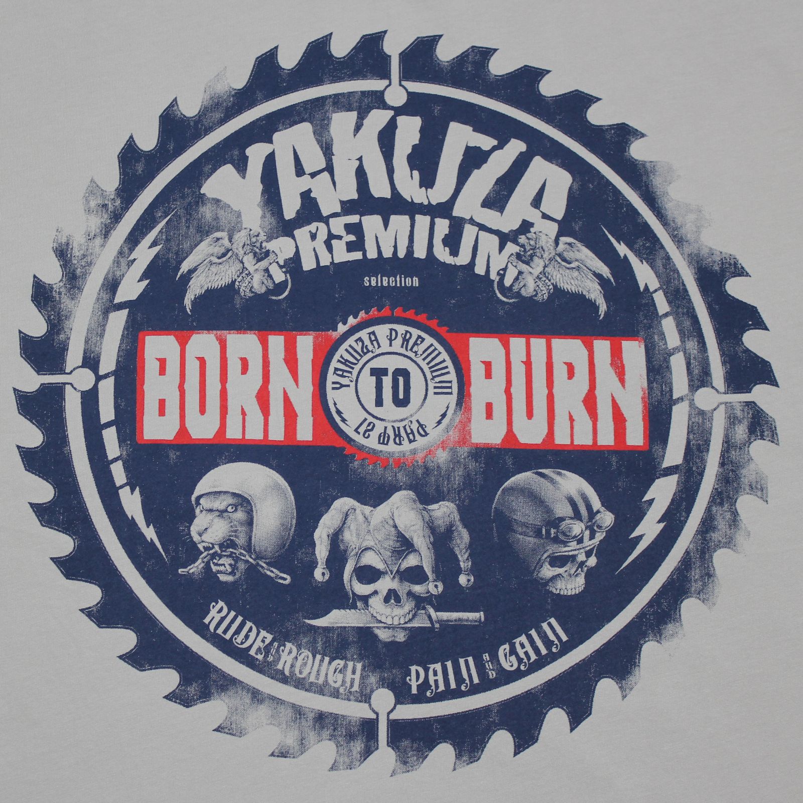 YAKUZA PREMIUM pánské tričko YPS 3913 světle šedé