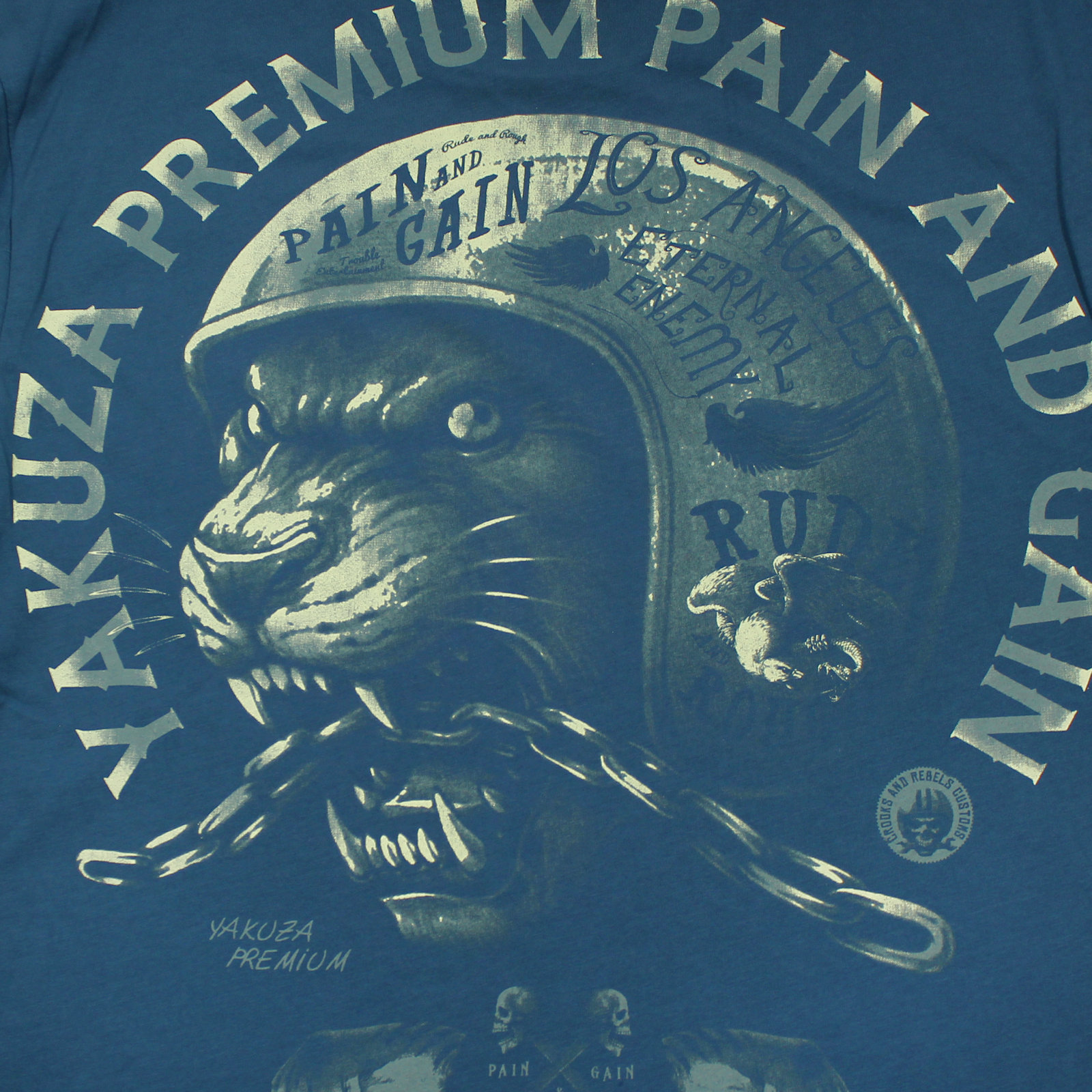 YAKUZA PREMIUM pánské tričko YPS 3919 modré