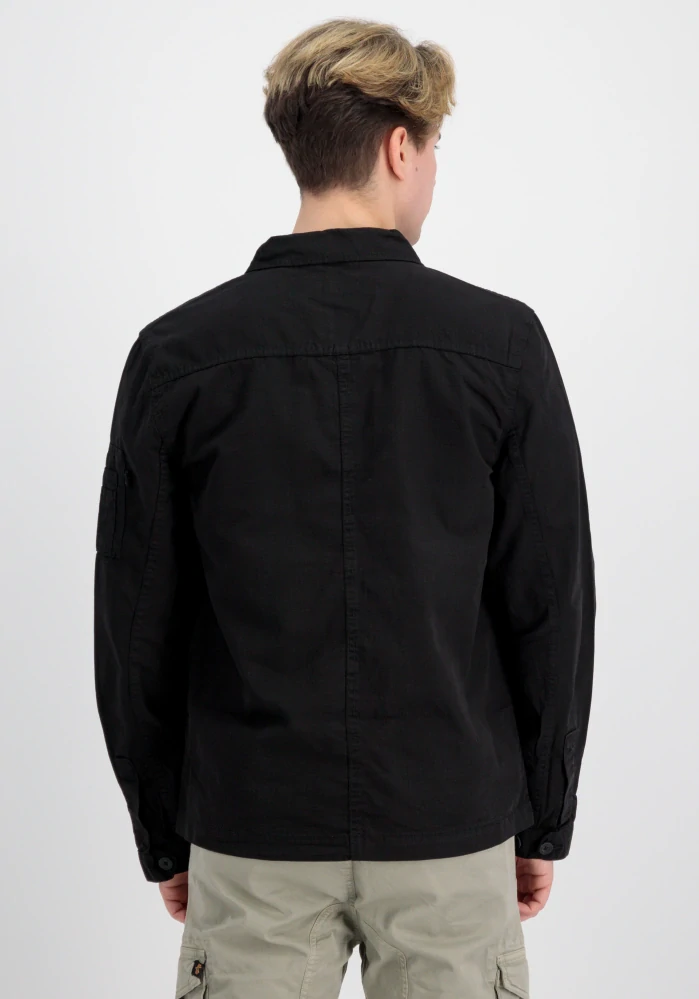 ALPHA INDUSTRIES RIPSTOM CARGOOVERSHIRT BLACK