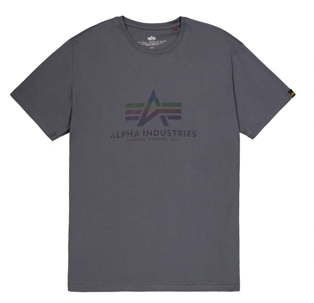 ALPHA INDUSTRIES BASIC T-SHIRT BL RAINBOW REF.