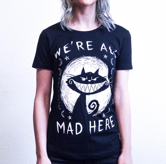 AKUMU INK WE´RE ALL MAD HERE dámské tričko