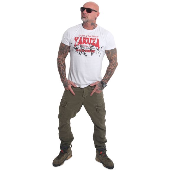 YAKUZA pánské tričko BUSINESS white
