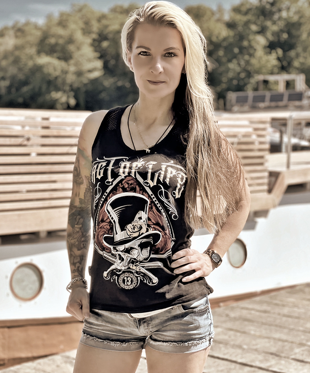 FACT OF LIFE dámské tílko LUCKY GAMES black