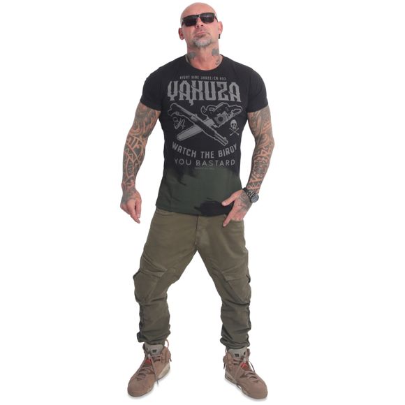 YAKUZA pánské tričko BIRDY T-SHIRT black