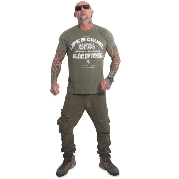 YAKUZA pánské tričko CRUEL T-SHIRT grape leaf