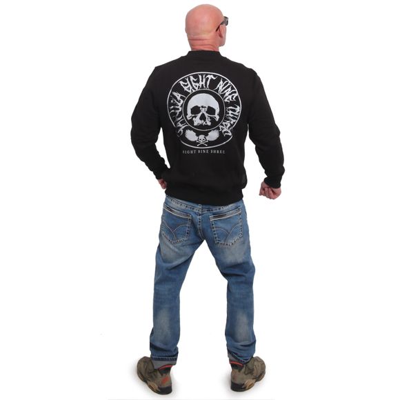 YAKUZA pánská mikina TWEAK ZIP MOCK NECK SWEATSHIRT black rflx