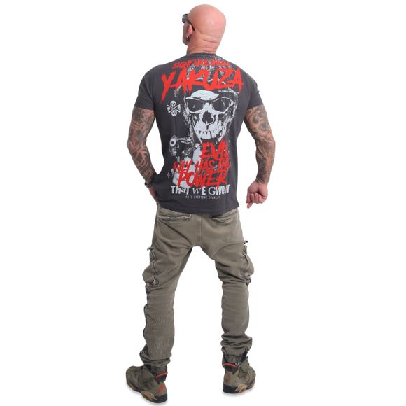 YAKUZA pánské tričko EVIL ONLY V02 T-SHIRT anthracite