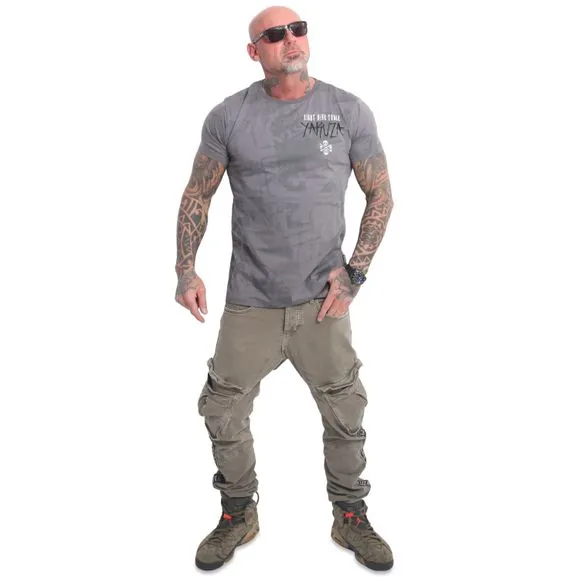 YAKUZA pánské tričko CIRCUS T-SHIRT steel gray